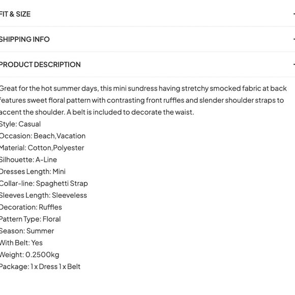 Ruffled Floral Cami Dress - Picture 6 of 6